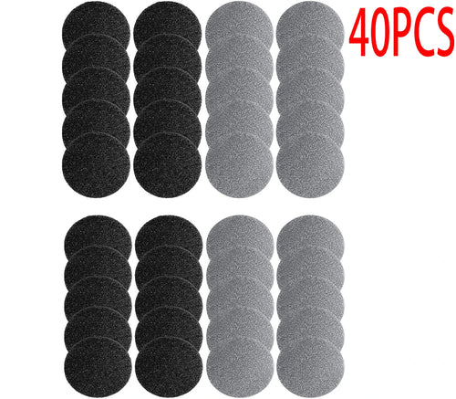 40 Pieces Regular Coarse Replacement for Portable Electric Foot
