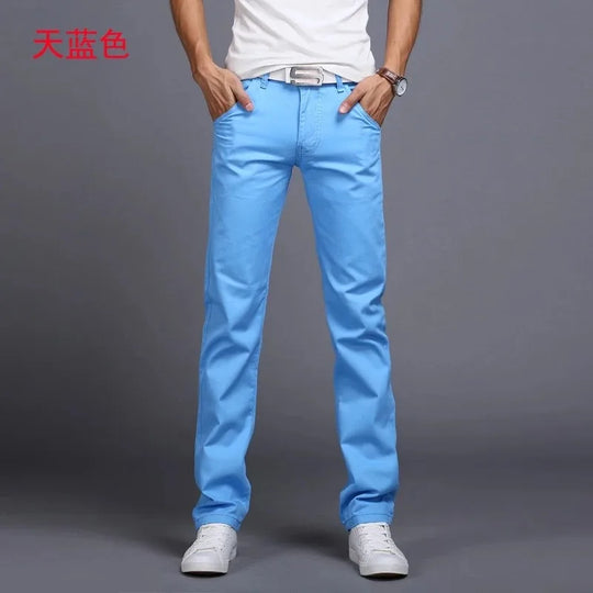 8 Color Classic Casual Men Pants Spring Autumn New Business Fashion