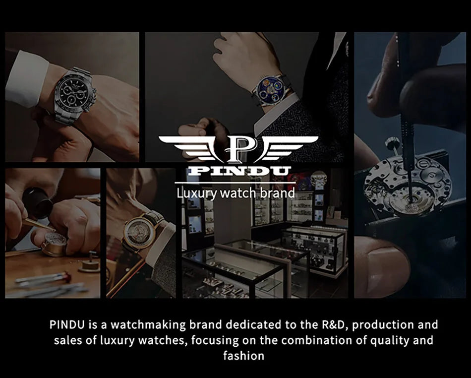 Men's Mechanical Watch Dragon Series M2797B Automatic Movement Leather Sapphire Men Wristwatches