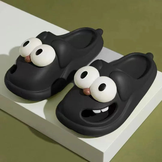 Eyeshine Large Eye Women Slippers Waterproof Lightweight Shower Sandals Fashion House Slippers Lovely Cozy Unisex Cartoon Slipper