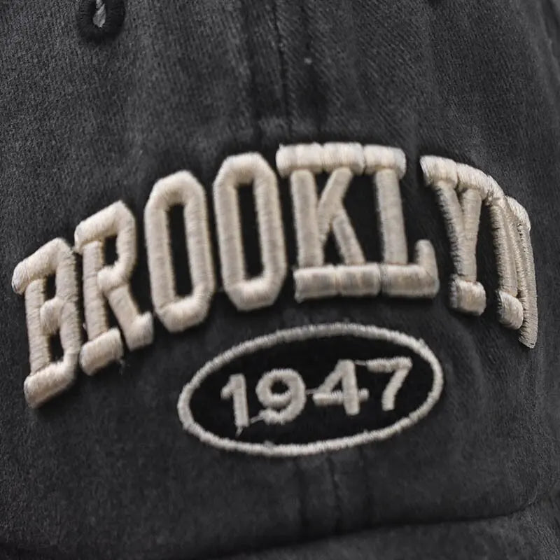 New Brooklyn Cotton Embroidered Baseball Hat Men'S And Women'S Hat