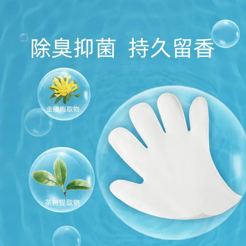 Pet Leave-in Gloves 8 Pieces Cat Bath Cleaning Dog Wet Tissue Dry
