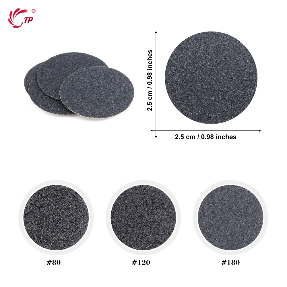 TP 50pcs Discs Pedicure Tools Foot Care Files Dead Skin Callus Remover