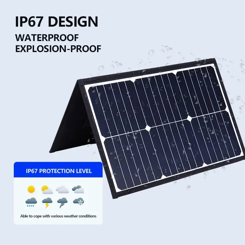 800W Solar Panel Kit Complete Camping Foldable Solar Power Station