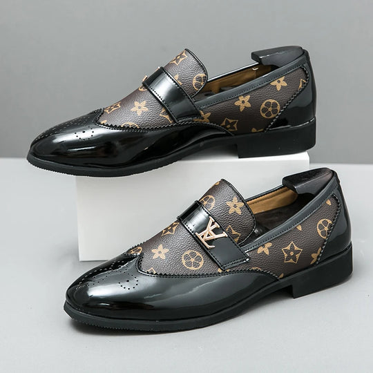 Summer British Slip-On Small Leather Shoes for Men, Lazy Korean Style Versatile Casual Leather Shoes for Men, Business Men's Sho