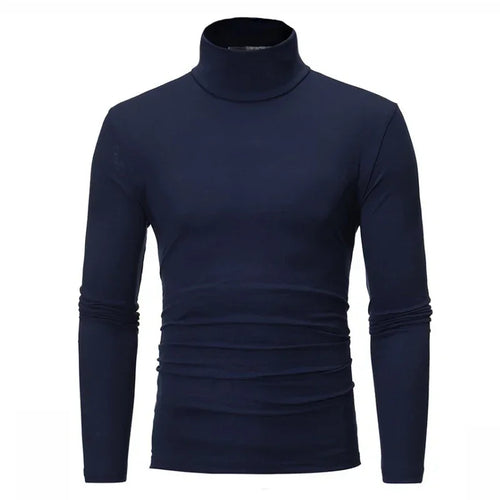 Spring Autumn Thin Men Pullovers Sweaters Turtleneck Knitted Sweater