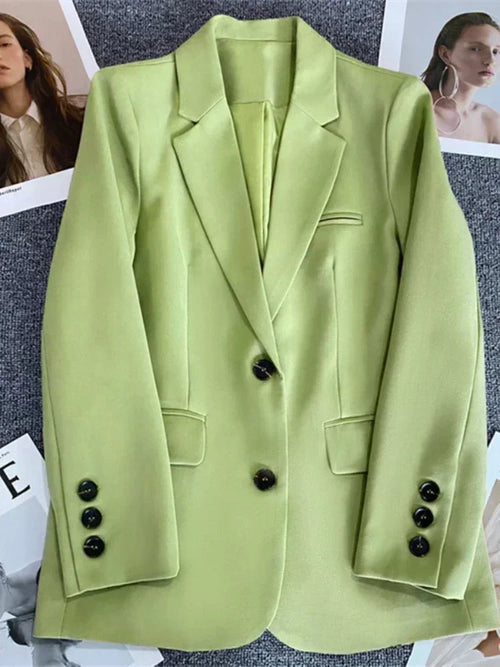 Women's Jacket New in Korean Fashion Small Suit Top Brown Suit Coat