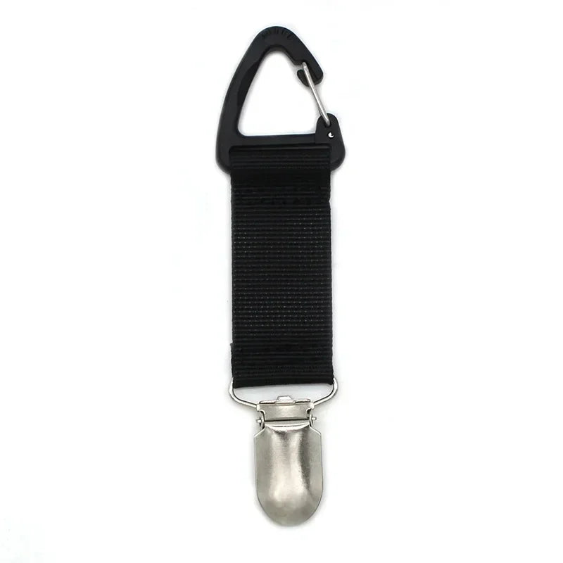 Outdoor travel straw hat clip Portable hat companion bag clip