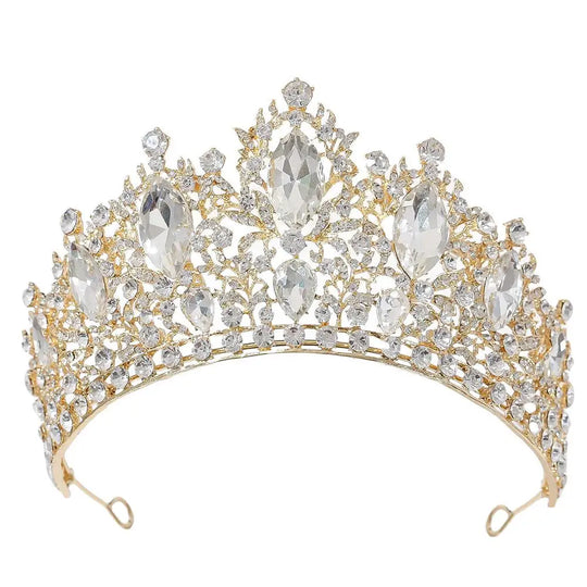 Luxury Waterdrop Crown Wedding Dr Headwear Baroque Alloy Bridal Crown Hair Accory for Women Fre out New Faion Jewelry
