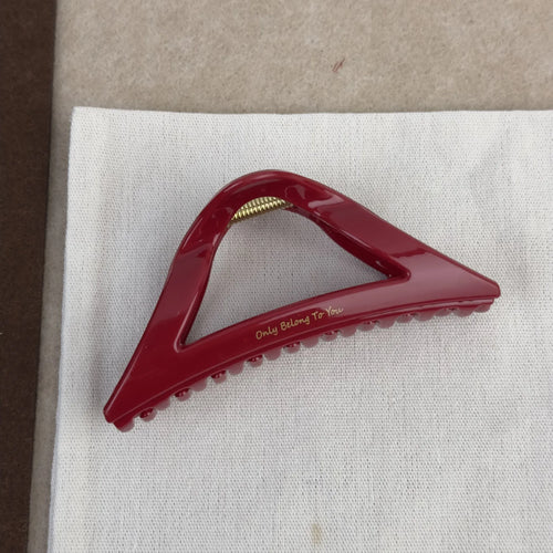 French Red Collection! Large Grip Letters Gold Label Back Head Updo