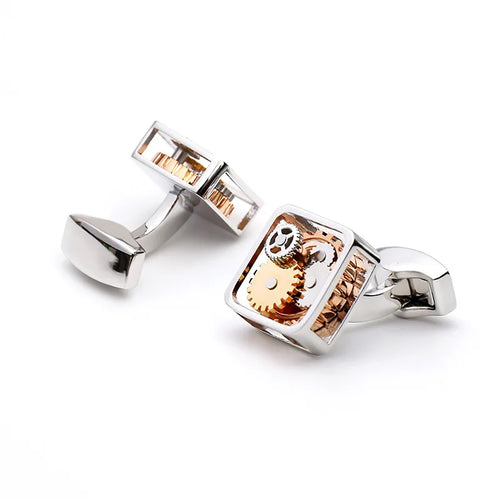 Brand Designer Watch Movement Cufflinks For Mens Business Wedding