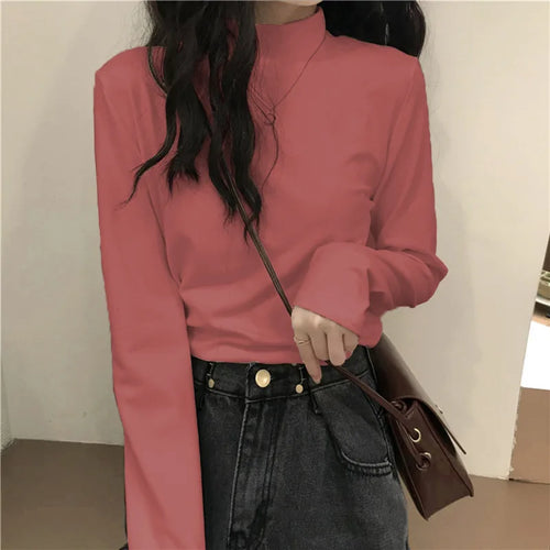 MRMT Brand New Women's Long-Sleeved T-Shirt Slimming Half