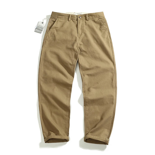 Autumn and winter heavy chino cargo casual pants men's cotton washed
