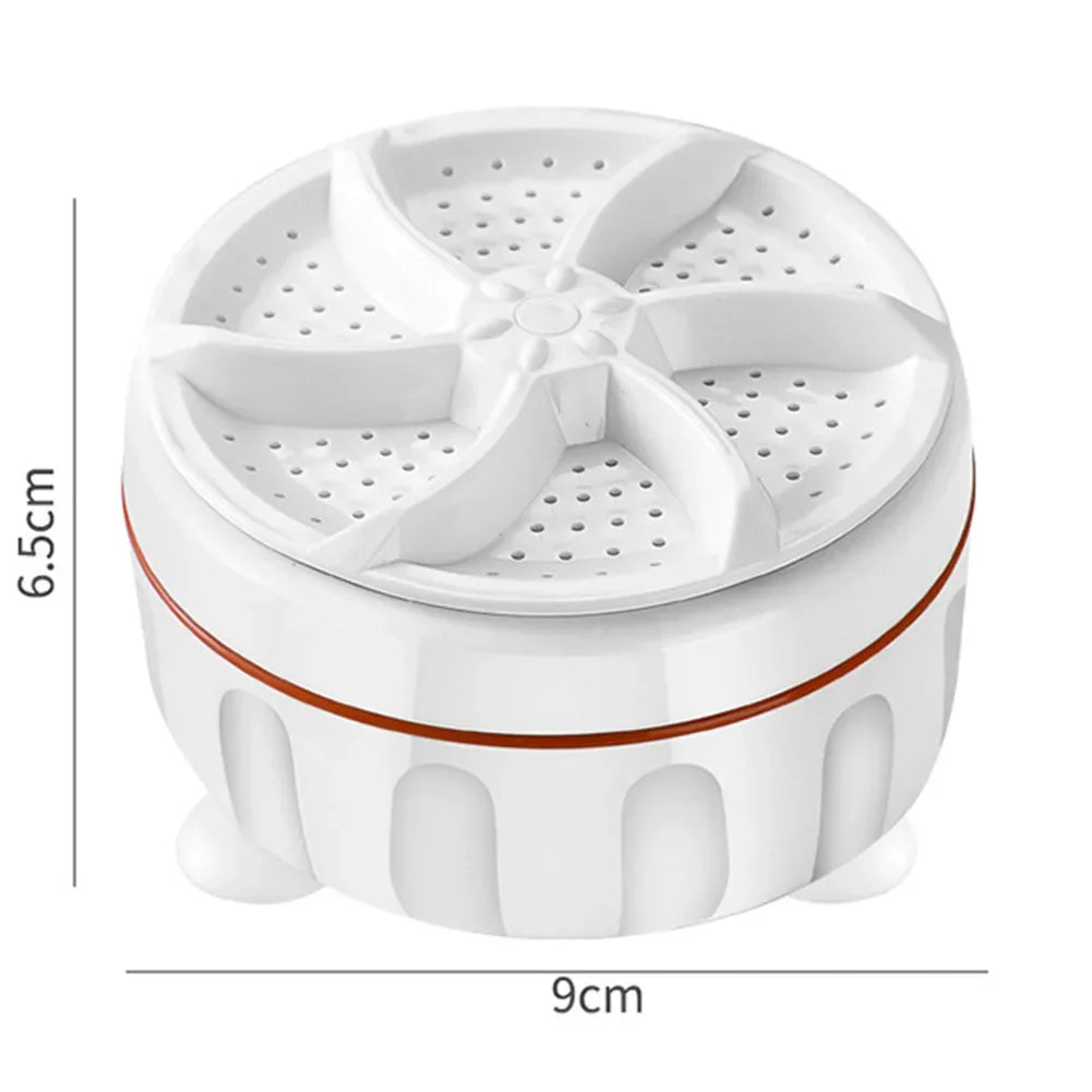Mini Washing Machine USB Two-way Rotating Turbine Portable Washing Machine For Sock Underwear For Travel Home Business Trip