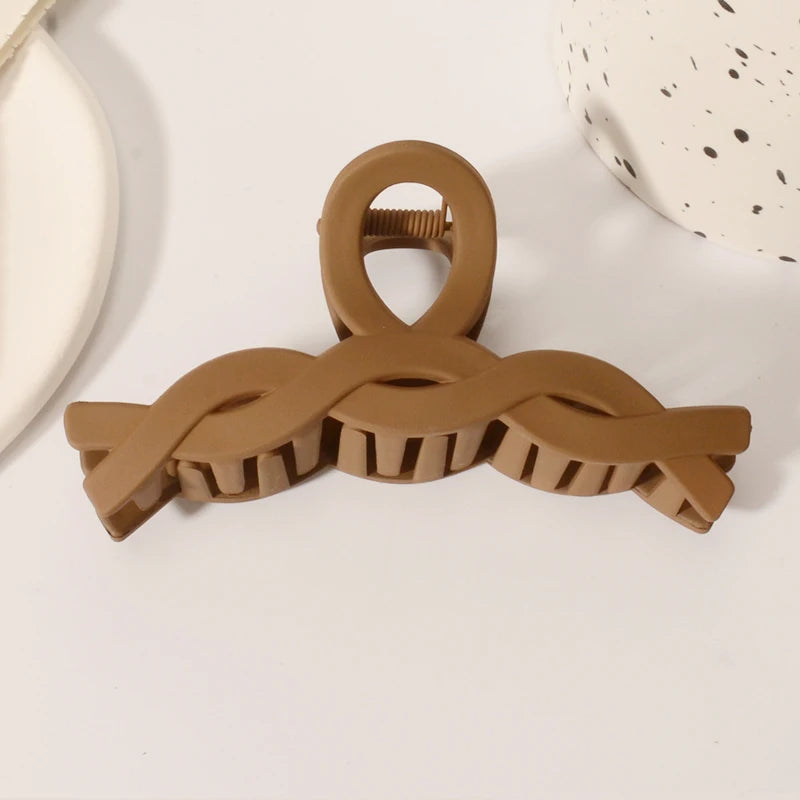 5PCS Frosted Hair Clips Simple Big Hair Claw Clips for Women Girls Thin Thick Curly Hair Jaw Clips Shark Clips Hair Accessories