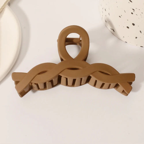 5PCS Frosted Hair Clips Simple Big Hair Claw Clips for Women Girls