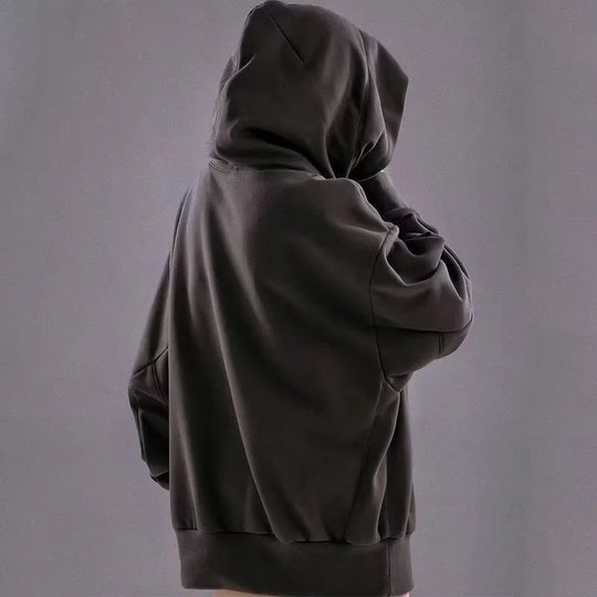 Embroidery Turtleneck Sweatshirt For Men Japanese Ninja Hoodies Autumn