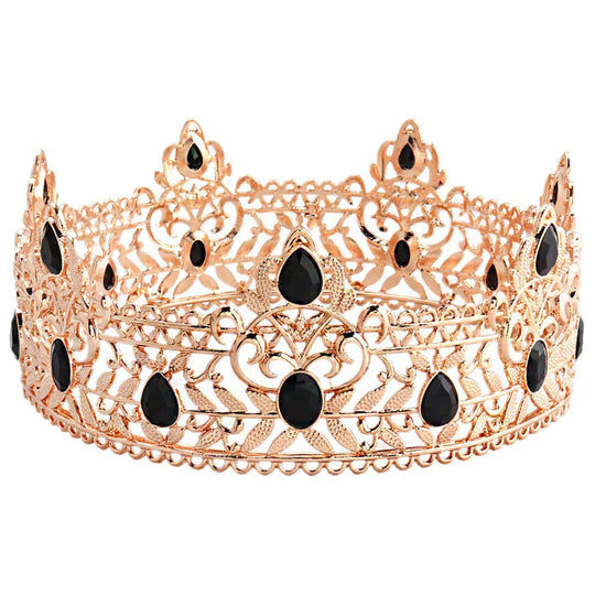 Men Crown Men Crown For Wedding Black Costume Accessory Wedding Party Prom Alloy Hair Prop