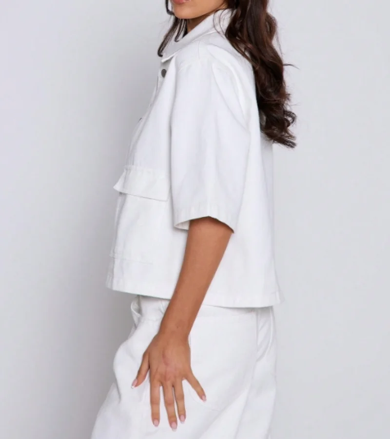 Spring Summer 2025 New Collection  Popular Women's Denim Jackets in Europe and America Trendy Street Style Simple and Fashionabl