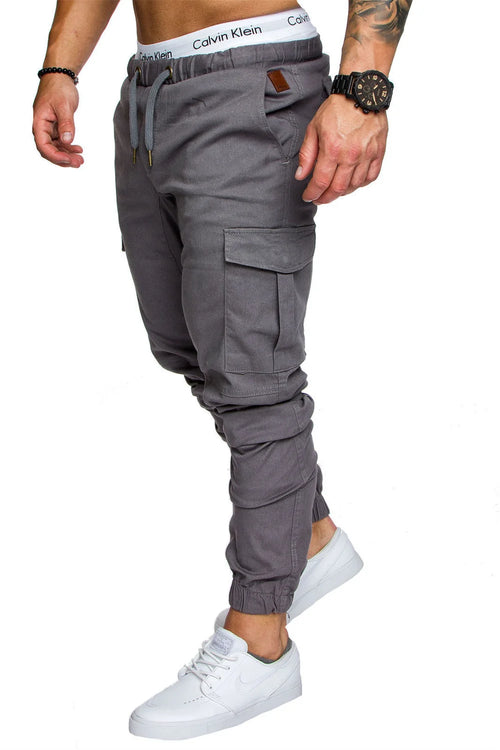 S-5XL New Men's Cargo Pants Tooling Multi Pocket Trousers Woven Fabric
