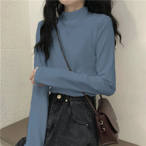 MRMT Brand New Women's Long-Sleeved T-Shirt Slimming Half