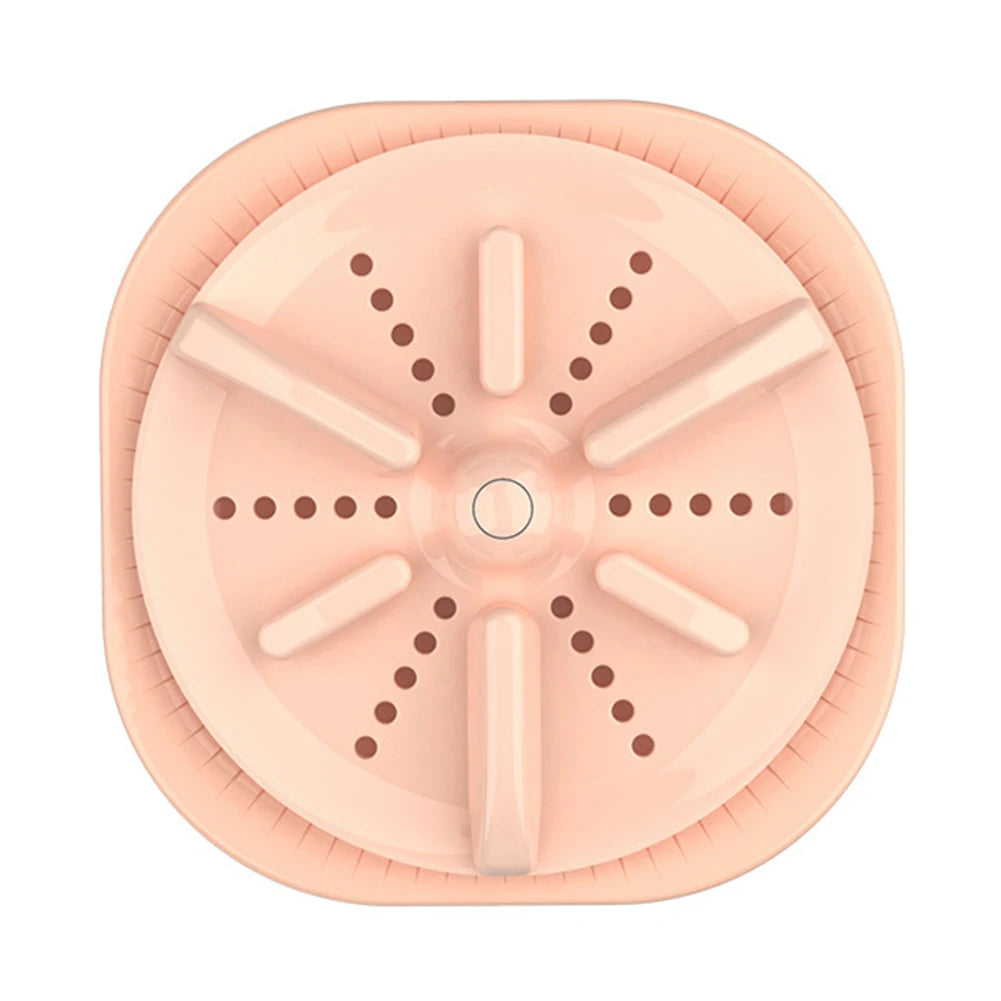 30W Ultrasonic Turbo Washing Machine USB Mini Turbo Laundry Cleaning for Baby Clothes Underwear Socks Business Trip Travel