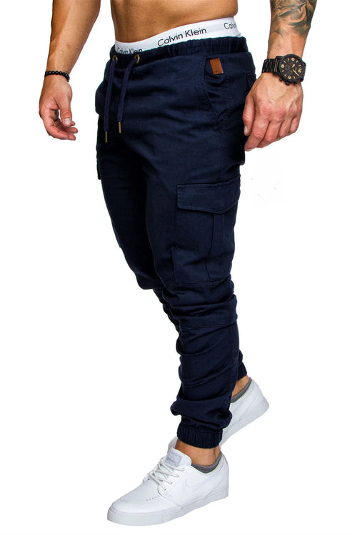 S-5XL New Men's Cargo Pants Tooling Multi Pocket Trousers Woven Fabric