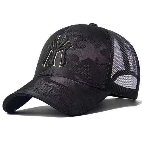 Unisex Letter Embroidery Camouflage Baseball Hats Spring and Autumn