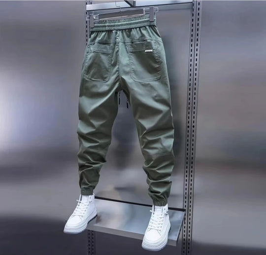 Men's long pants with fleece sweatpants and ankle binding sports