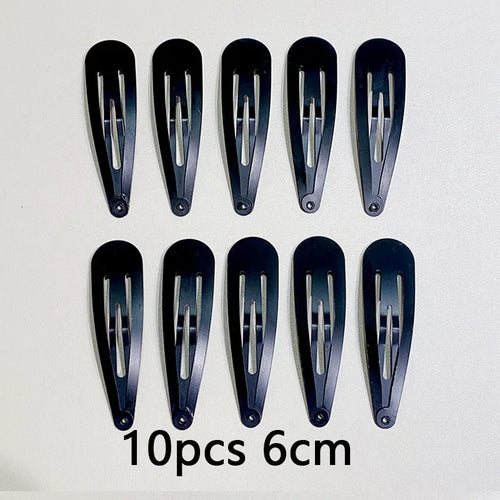 10/20/30pcs/set Women Silver Gold Black Waterdrop Shape Basic Alloy