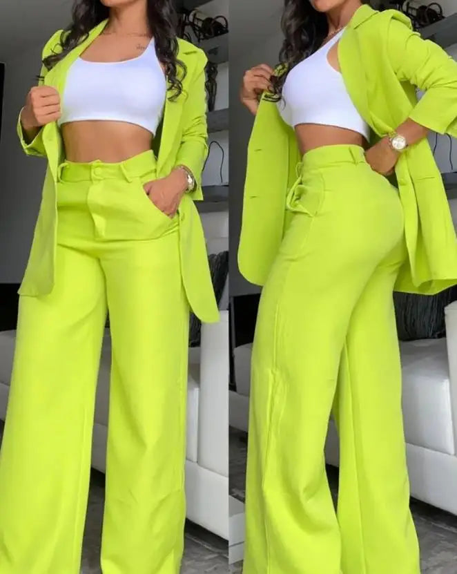 Women's Urban Suits 2024 Spring/Summer Latest Elegant Notched Collar