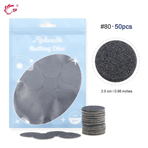 TP 50pcs Discs Pedicure Tools Foot Care Files Dead Skin Callus Remover