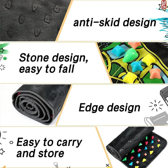 Fingerpressure Board Foot Foot Massage Pad Health Walk Foot Pressure Board Foot Massage Pad Imitation Goose Soft Stone Road