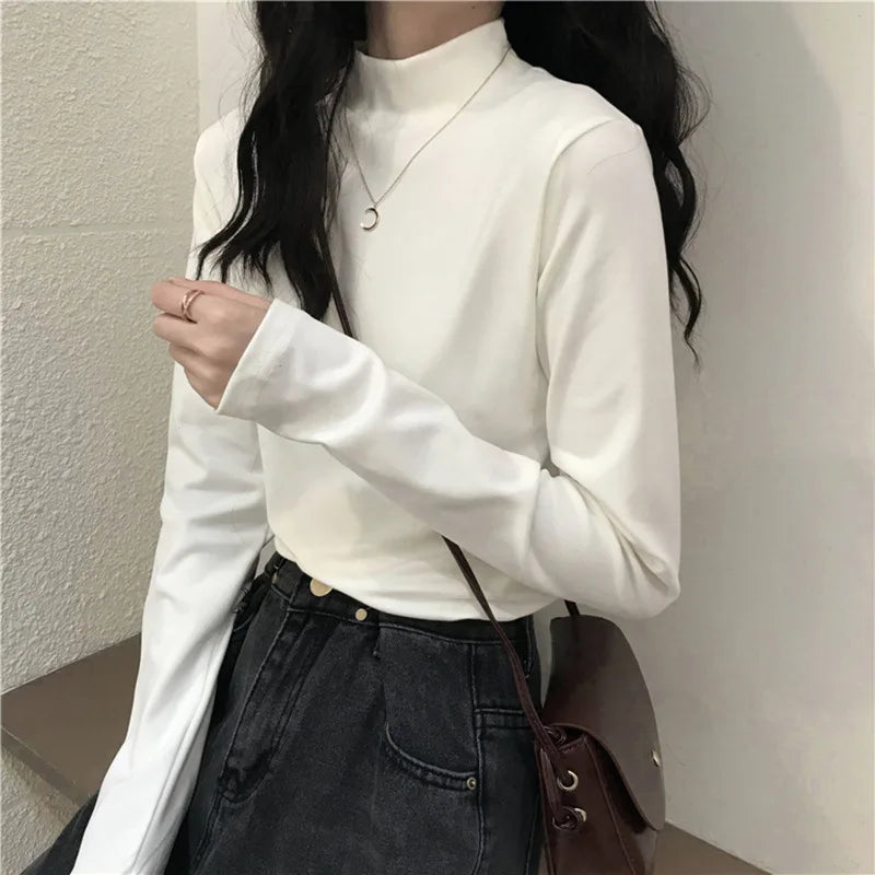 MRMT Brand New Women's Long-Sleeved T-Shirt Slimming Half