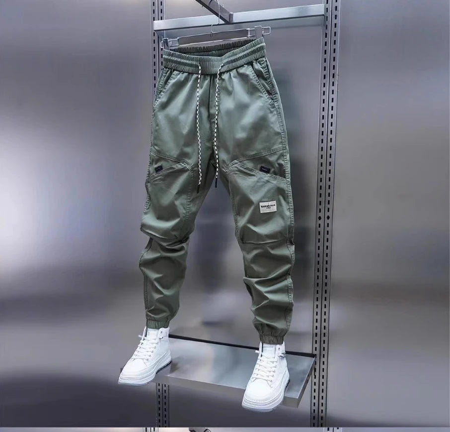 Men's long pants with fleece sweatpants and ankle binding sports