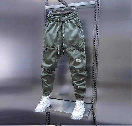Men's long pants with fleece sweatpants and ankle binding sports