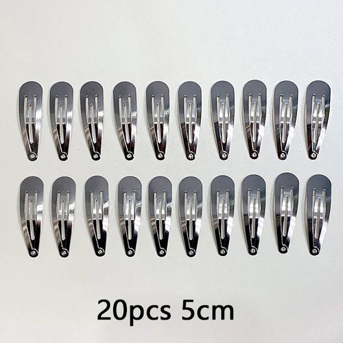 10/20/30pcs/set Women Silver Gold Black Waterdrop Shape Basic Alloy
