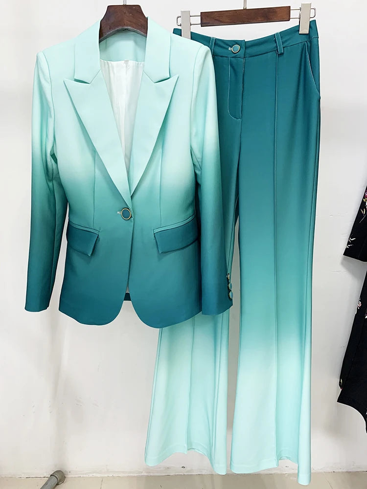 HIGH QUALITY Newest Fashion 2024 Designer Suit Set Women's Single