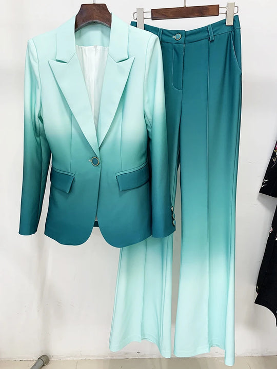 HIGH QUALITY Newest Fashion 2024 Designer Suit Set Women's Single