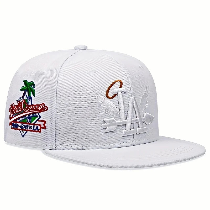 New Letter Wing Pattern Side Coconut Tree Embroidery Fashion High Quality Snapback Men's Versatile Casual Baseball Hat