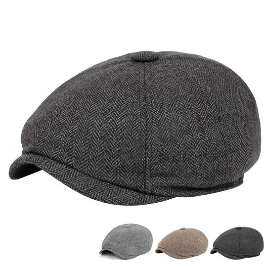 Retro Newsboy Caps Men British Painters Hats Autumn Winter Berets