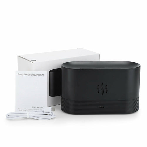 Flame Essential Oil Diffuser Air Humidifier Aromatherapy Fragrance