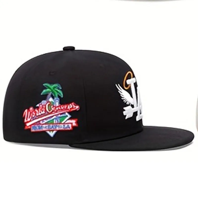 New Letter Wing Pattern Side Coconut Tree Embroidery Fashion High Quality Snapback Men's Versatile Casual Baseball Hat
