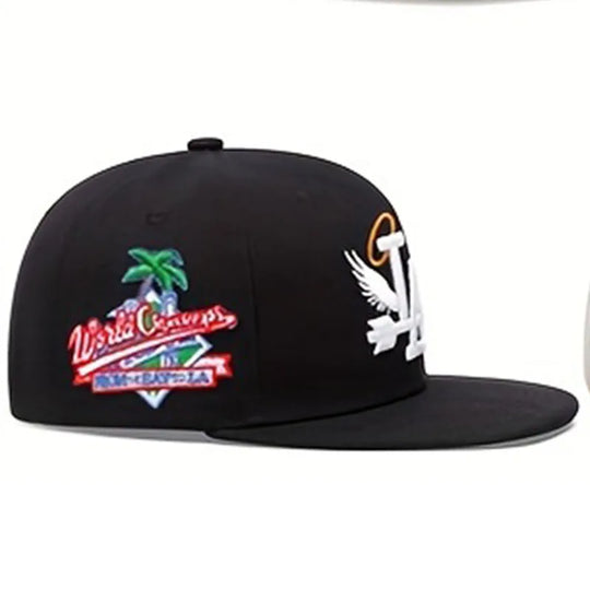 New Letter Wing Pattern Side Coconut Tree Embroidery Fashion High Quality Snapback Men's Versatile Casual Baseball Hat