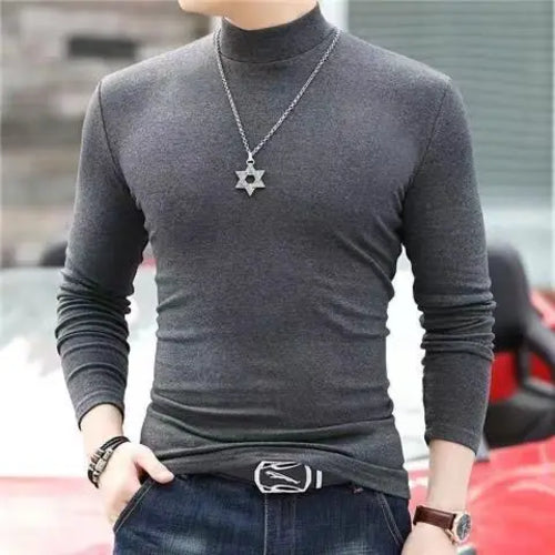 Korean Clothing Blouse Oversize Golf Wear Casual Full Cotton Men's