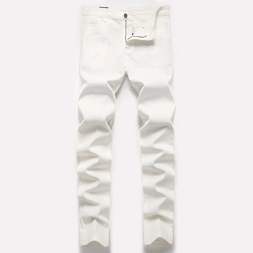 Being Vigor Inch Size Solid Cotton Business Casual Mens Pants Slim Fit