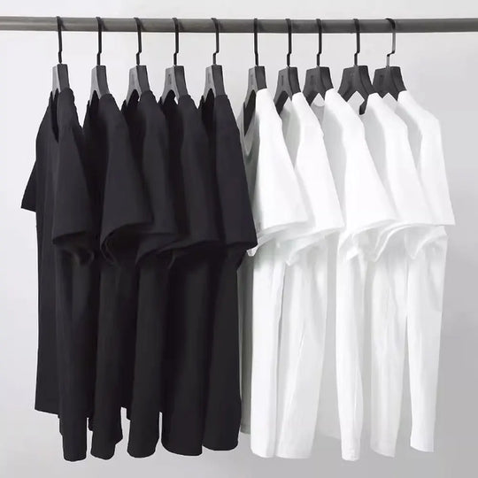 2024 Spring High-elastic Cotton T-shirts Male V Neck Tight T Shirt Hot