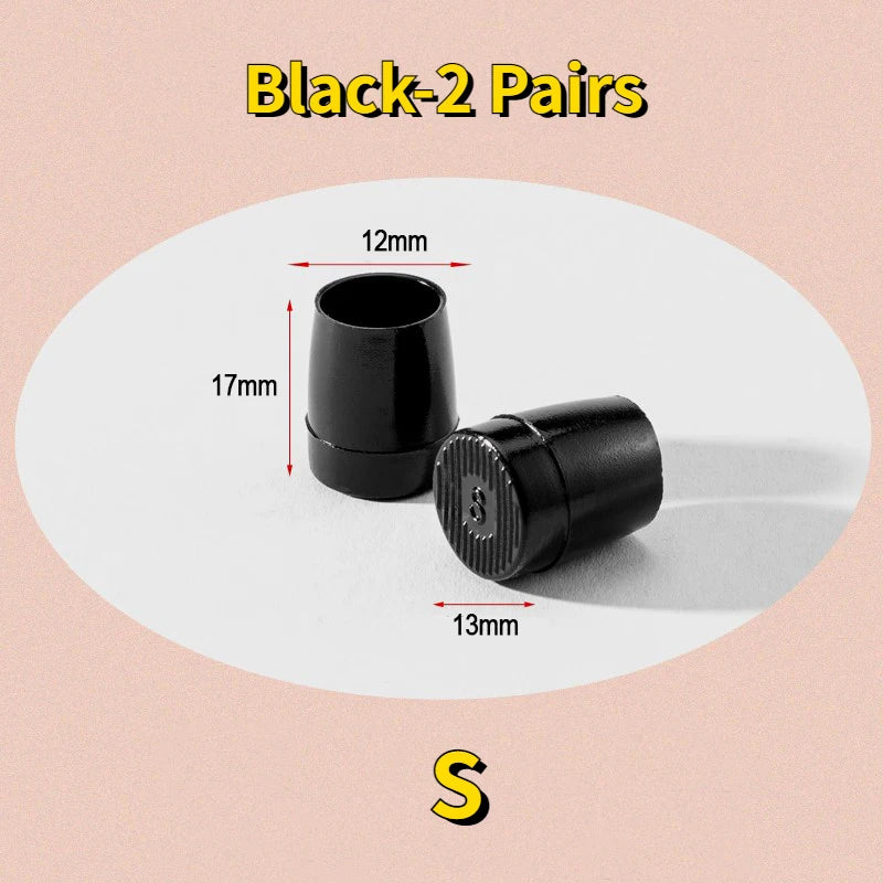2Pair Round Silicone Heel Protector Stoppers Antislip High Heeler Bridal Latin Stiletto Dancing Covers Wedding Shoes Accessories