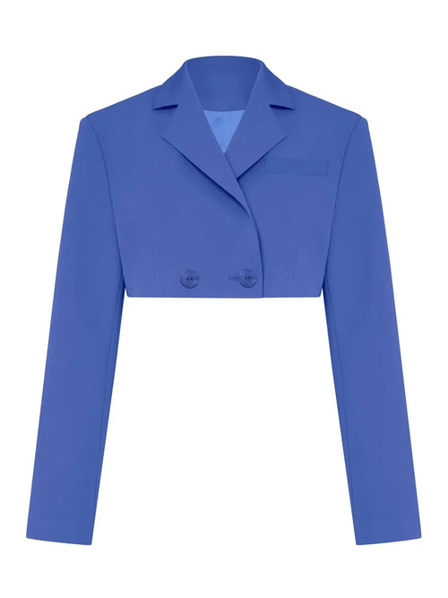 Taruxy Green New Blazers For Women Cropped Coats Jacket Summer Casual