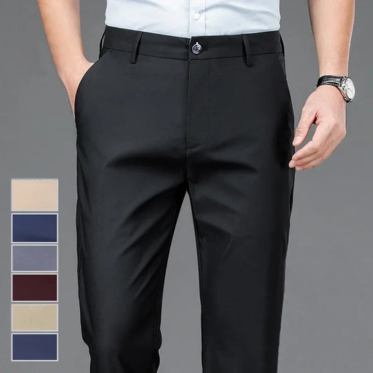 Men's Stretchy Casual Pants Business Suit Pants Spring Summer